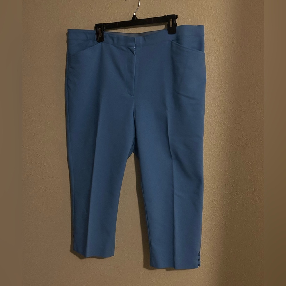 Ruby Rd. Blue Cropped Pants